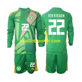 Maillot de Foot Allemagne Ter Stegen 22 Gardien Enfant Troisieme 2024/25 ML